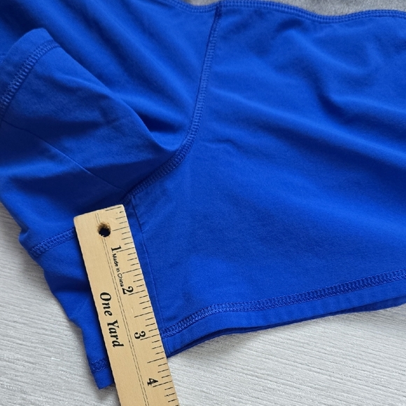 Athleta Blue and Gray Athletic Shorts Lightweight‎ Elastic Waist - Picture 11 of 12
